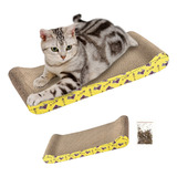 Rascador De Lujo Para Gato 45cm Rascador De Onda Color Amarillo-diseño B