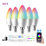 Kit De 5 Bombillas Led Wifi Inteligentes Rgbcw Para Homekit