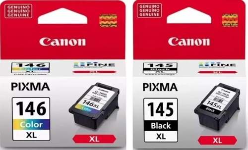 Combo Cartucho Canon Pg-145xl Y Cl-146xl Negro Y Color