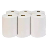 Papel Toalha Bobina 6 Rolos De 20cm X 200m Branca Celulose