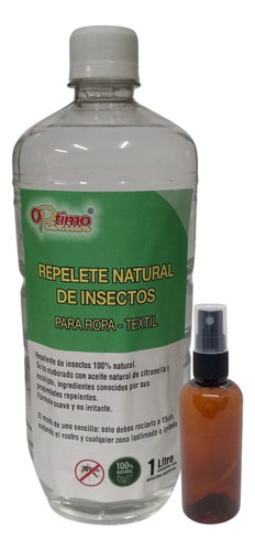 Repelente Mosquitos Natural Textil Optimo X 1 Lt + Regalo