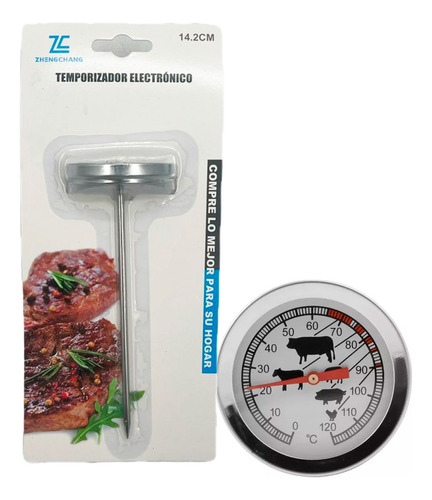 Termometro De Alimentos Temperatura Horno 14,2 Cm