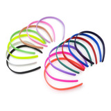 Vinchas Plasticas Para Forrar Lisas 1 Cm Colores X 10 Unid