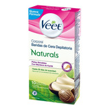 Veet Naturals Banda Depilatoria Corporal Piel Sensible 10u