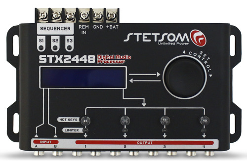 Processador Audio Stetsom Stx-2448 Toca Mais Que Expert Px1
