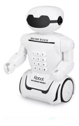 Robot Alcancia Tipo Cajero Automático Niños Luces Sonido