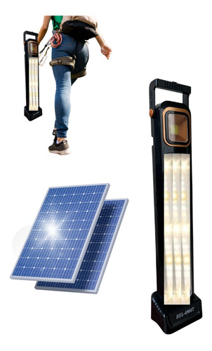 Lampara De Emergencia Portatil Celda Solar 45 W 5 Marchas