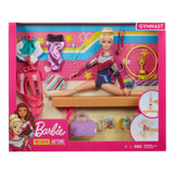 Muñeca Barbie Gimnasta Barra De Equilibrio Accesorios Mattel