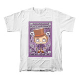 Camiseta Algodón Peinado Willy Wonka La Fábrica De Chocolate