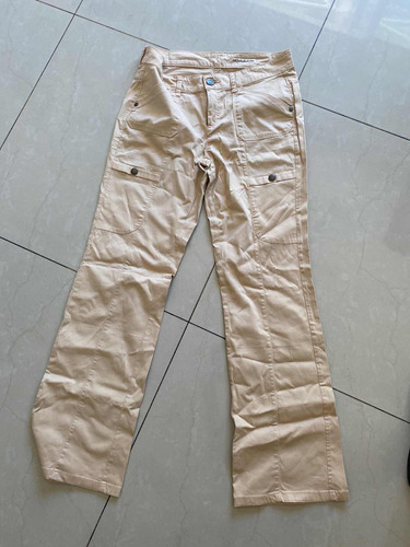 Pantalón Cargo Dkny Beige. Mujer. Talle 38. Importado.