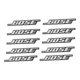Set 10 Unid Emblema Logo Bose Adhesivo Para Auto O Parlantes