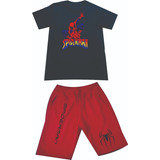 Conjunto Deportivo Spiderman Hombre Araña Pantalont+camiseta