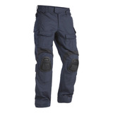 Pantalon Tactico Cargo Rip Stop Azul Gen4 Elastizado Bolsil