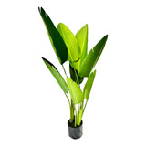 Planta Artificial Estrelícia Strelitzia 120cm Com Pote