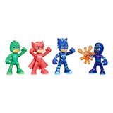 Kit Bonecos Pj Masks Missão Noturna - 4 Figuras Que Brilham