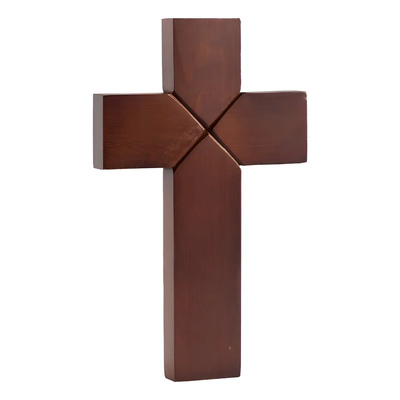 Cruz De Madera Para Pared Marca Vianney Color Marrón | Envío gratis