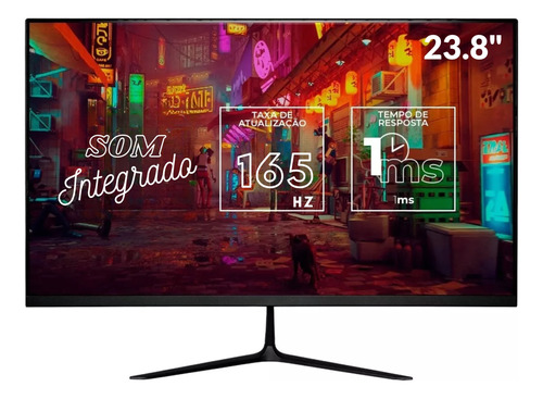 Monitor Pc Gamer Led 24 Pol Full Hd Som Integrado 165hz 1ms