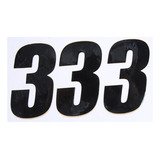Dcor Number Pack Universal Mx Motocross Atv 3 Black Size Lrg