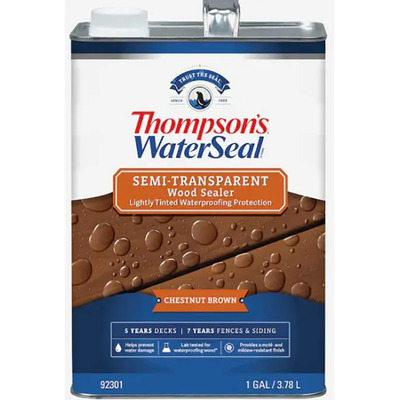 Sellador Semi-Transparente para Madera Thompson's Water Seal de 3.78 L Marrón Castaño Mate | MercadoLibre