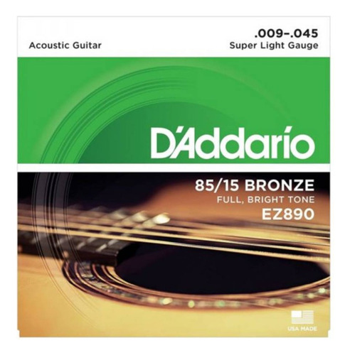 Cuerdas Para Guitarra Electroacustica Ez890