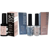 Kit Blindagem Volia Primer + Desidratador + Topcoat Promoçao