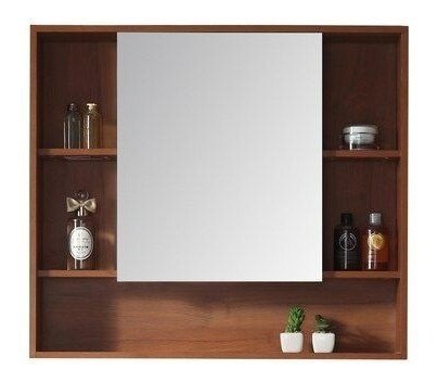 Mueble Botiquin Para Baño 80x70x12 - 1 Espejo Central