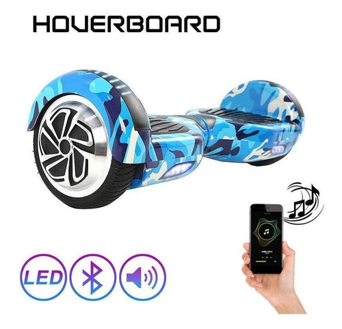 Hoverboard Skate Elétric Smart Balance Led Bluetooth Scooter