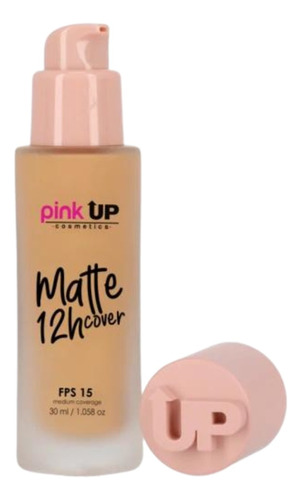 Maquillaje Base Líquida Matte Cover 12 Hr Pink Up Tono 500 Tono Medium 500