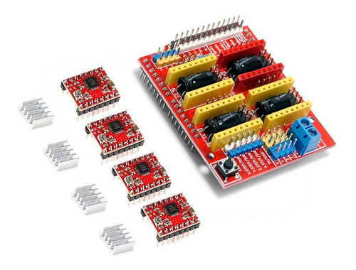 Shield Cnc V3 + 4 Drivers Pololu A4988 - Arduino - Impresora