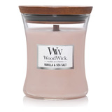 Woodwick Vela Mediana Con Forma De Reloj De Arena, Vanilla &