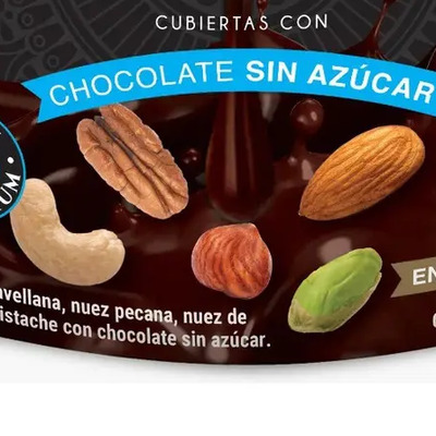 Mix De Nueces, Pistache, Pecana, Avellana, Almendra, Nuez de la India Con Chocolate Sin Azúcar Mister 250 G | MercadoLibre
