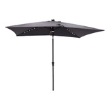 C-hopetree Rectangular Outdoor Patio Market Umbrella With