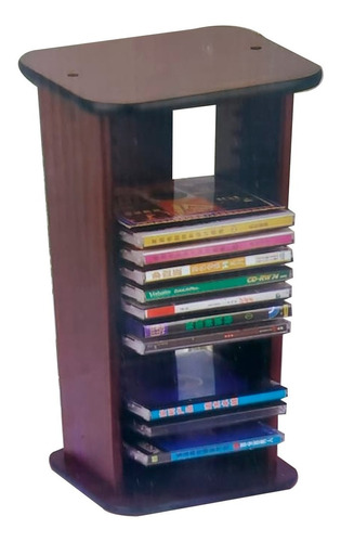 Organizador Para 22 Cd Rack De Madera