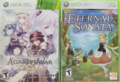 Jogo Xbox 360 Eternal Sonata + Record Agarest War Zero Novos