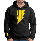 Sudadera Black Adam Rayo Shazam Dc Hoodie Hombre