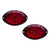 Par Calavera Plafon Autobus Ayco/zafiro 9 Led 12/24v Rojo