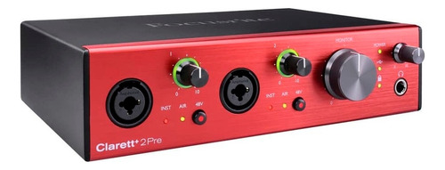 Interfaz De Audio Focusrite Clarett 2pre Roja 3ra  Gen