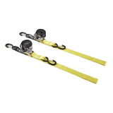 Par Correas Amarre Tie Down Motocross Enduro 1.5  Amarillo