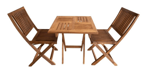 Juego Comedor Para Jardín Plegable  Mod Jardin 2 Pers