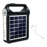 Sistema Generador Solar Portátil Con Luz De Panel Solar Usb