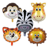 15 Globos Metalizados Selva Granja 40cm Souvenir Piñata