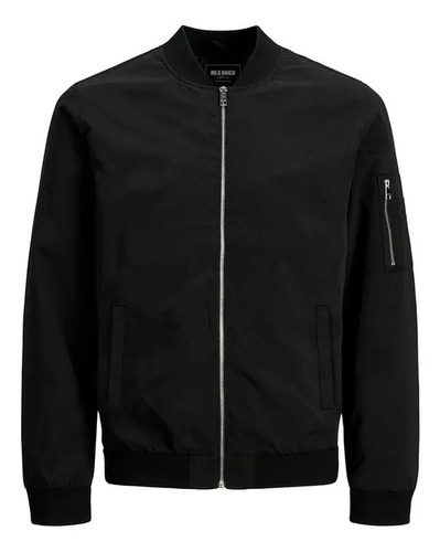 Chamarra Bomber Black Basic Mecanico Jeans