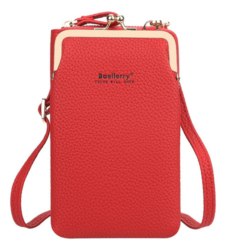 Billetera De Cuero Para Mujer Bolsa Crossbody Para Celular