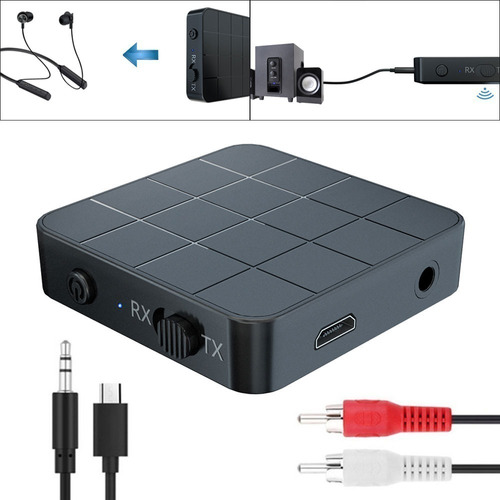 Receptor Transmissor De Áudio Bluetooth 5.0 Aux Rca Mini