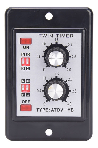 Botão De Relé On Off Twin Timer Ctrol Time Atdv Yb Ac110v 22