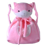 Mochila Gato De Felpa Anime - Rosa