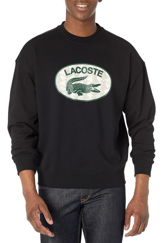 Sudadera Lacoste Ls Graphic  Cocodrilo Mod Sh2524-51