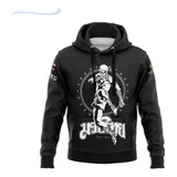 Moletom De Frio Muay Thai Caveira Elite Blusa Agasalho Luta