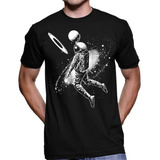 Playera Nasa Astronauta Brilla En La Oscuridad + Cubreboca