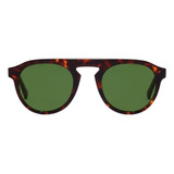 Gafas De Sol Hawkers Lifestyle Blast One Size, Diseño Green Con Marco De Acetato De Celulosa Color Habana, Lente Verde Botella De Copoliéster Tr18 Clásica, Varilla Habana De Acetato De Celulosa - Hbla